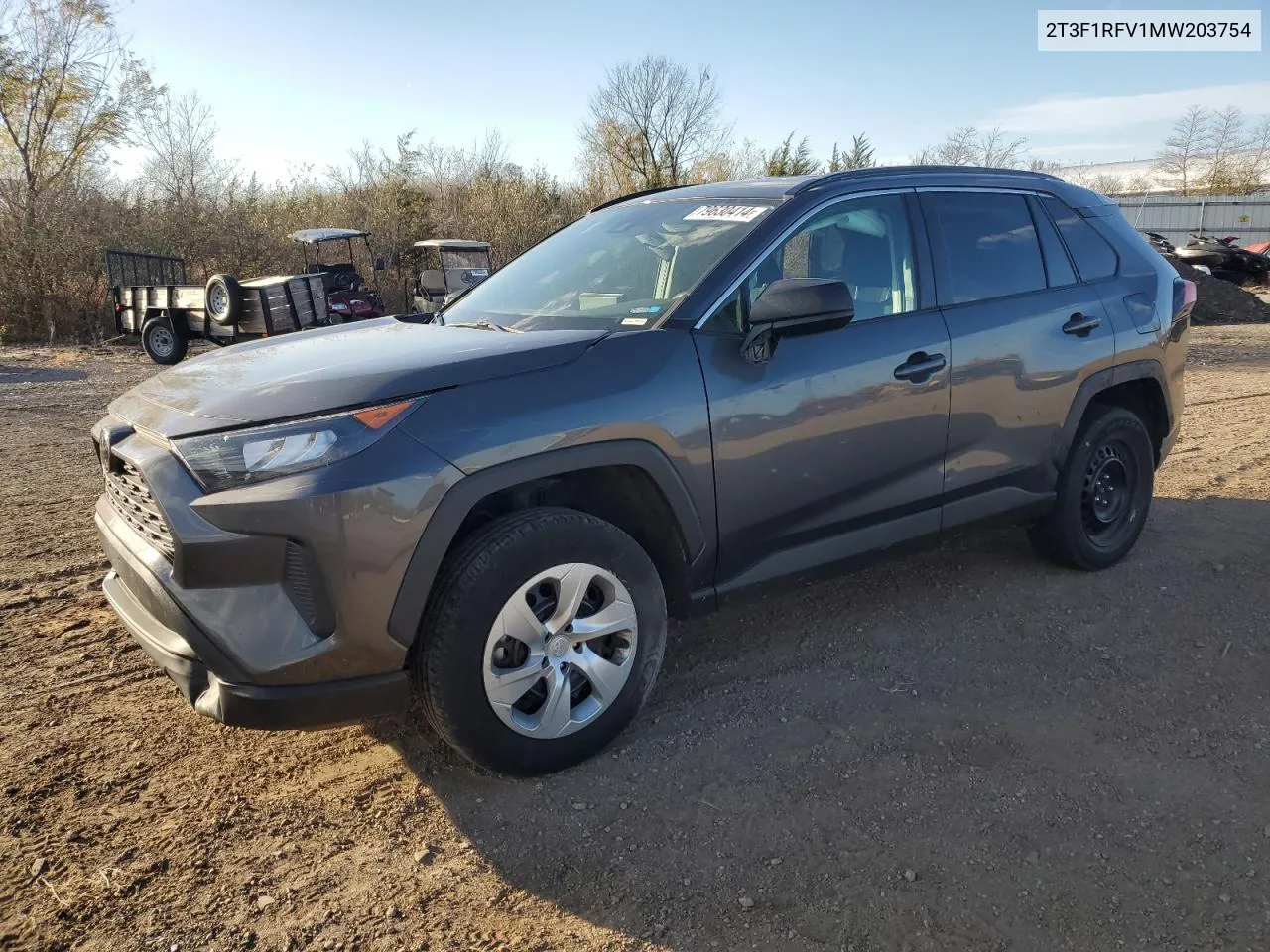 2021 Toyota Rav4 Le VIN: 2T3F1RFV1MW203754 Lot: 79630414