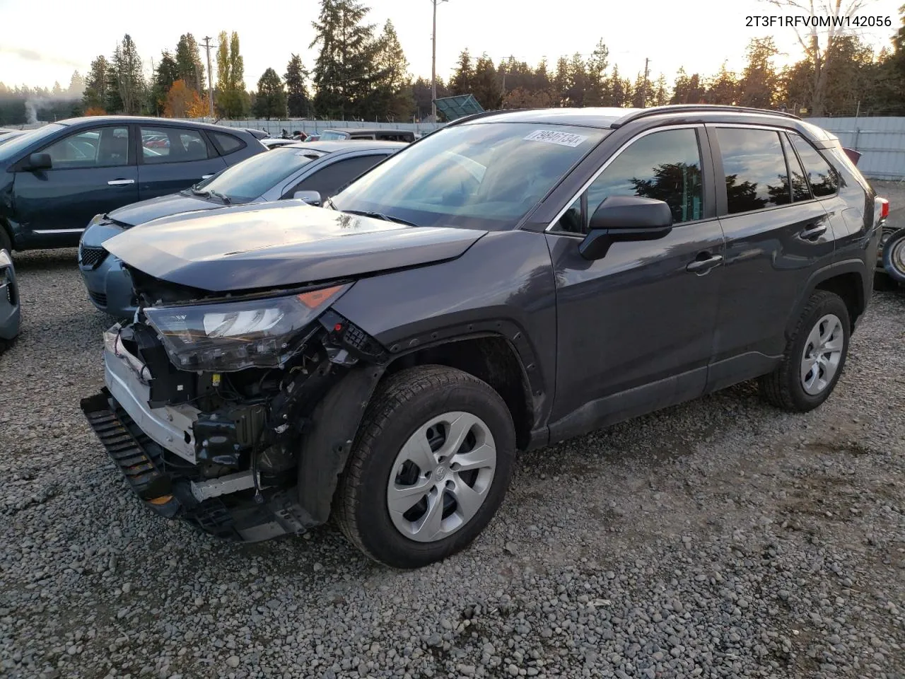 2021 Toyota Rav4 Le VIN: 2T3F1RFV0MW142056 Lot: 79846134