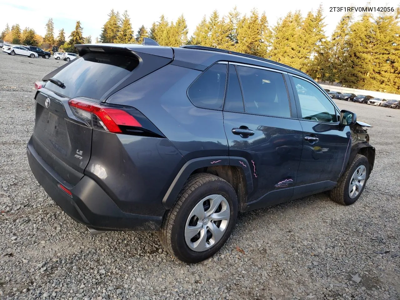 2021 Toyota Rav4 Le VIN: 2T3F1RFV0MW142056 Lot: 79846134