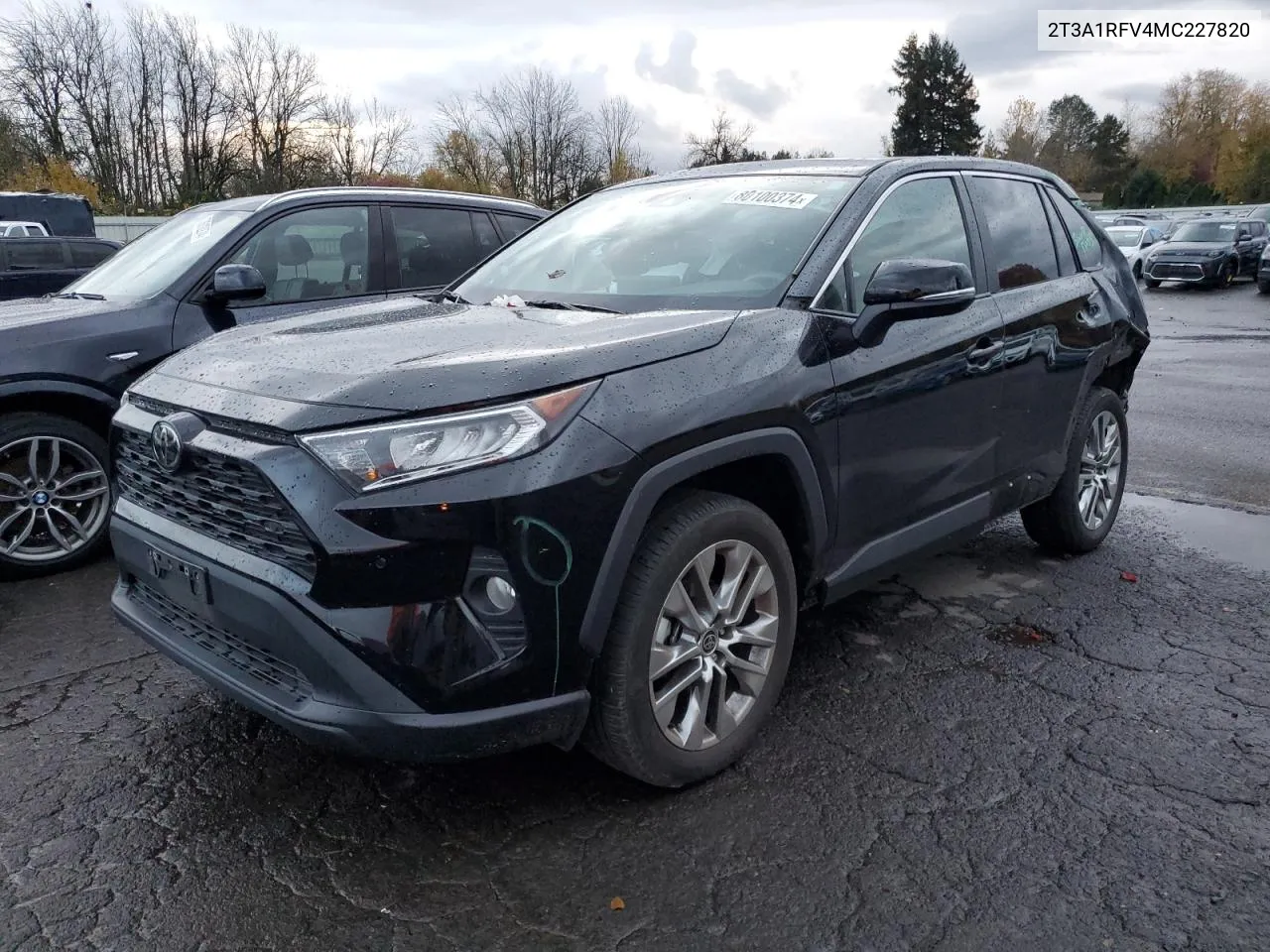 2021 Toyota Rav4 Xle Premium VIN: 2T3A1RFV4MC227820 Lot: 80100374