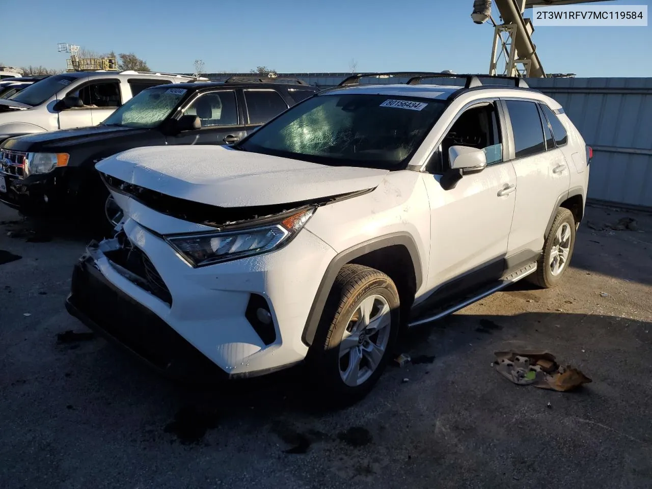 2021 Toyota Rav4 Xle VIN: 2T3W1RFV7MC119584 Lot: 80156434