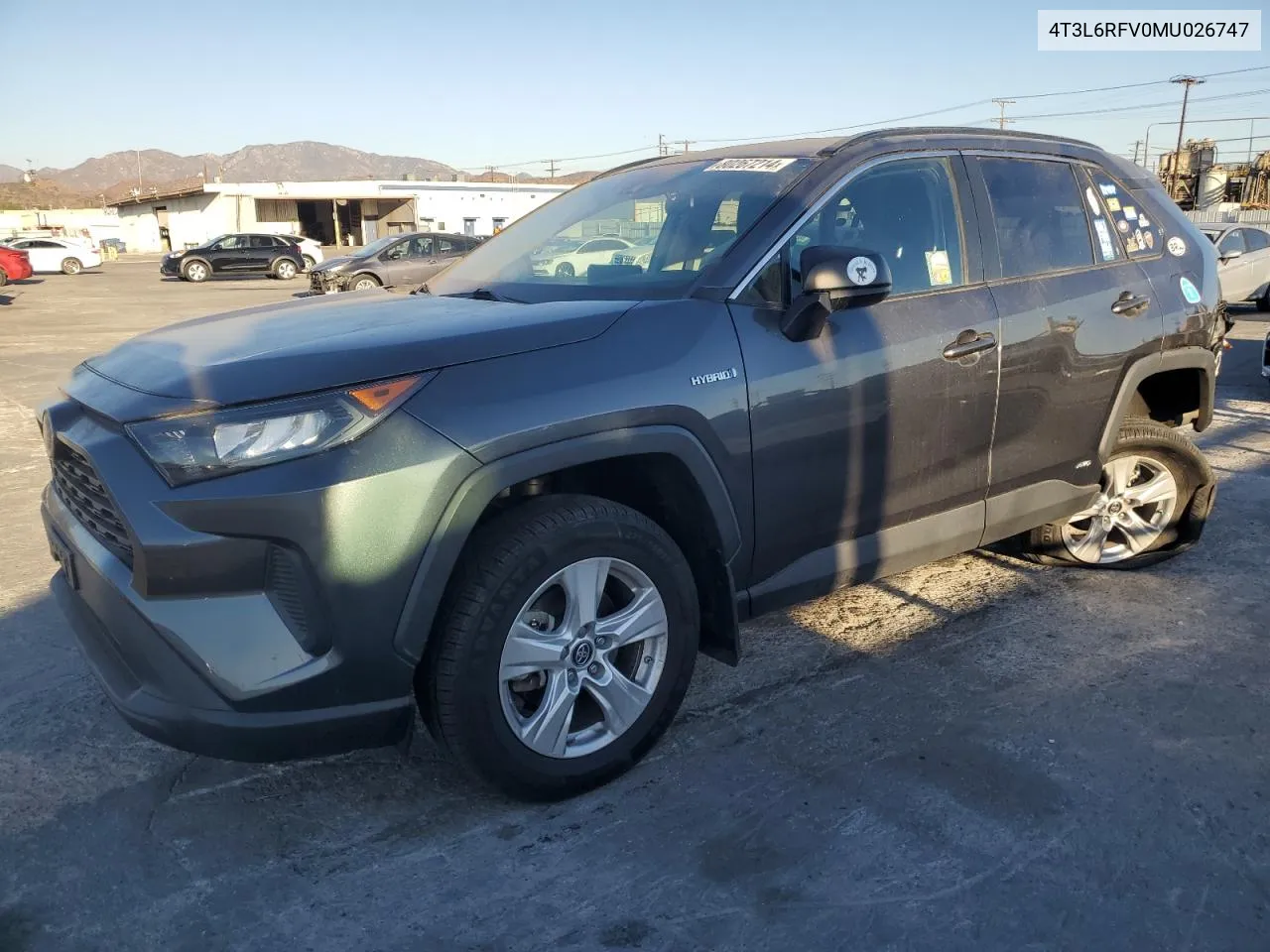 2021 Toyota Rav4 Le VIN: 4T3L6RFV0MU026747 Lot: 80267214