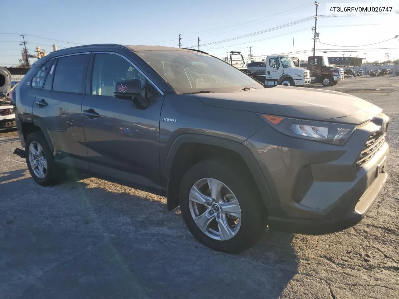 2021 Toyota Rav4 Le VIN: 4T3L6RFV0MU026747 Lot: 80267214