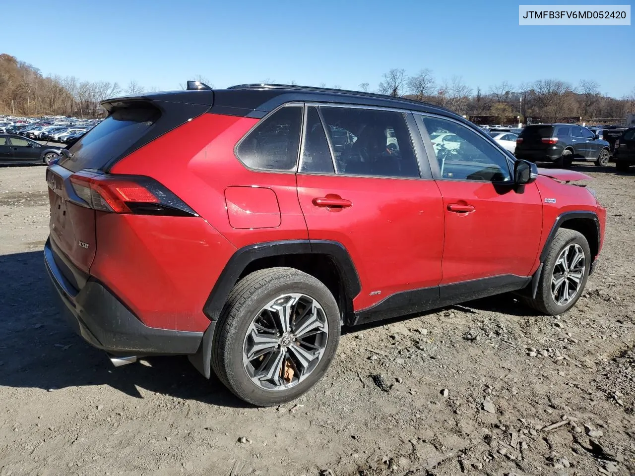 2021 Toyota Rav4 Prime Xse VIN: JTMFB3FV6MD052420 Lot: 80375704