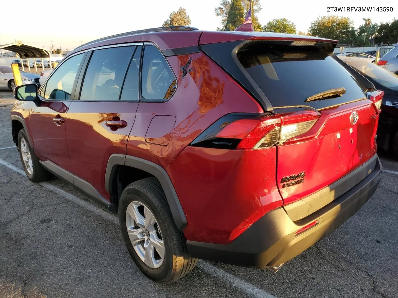 2021 Toyota Rav4 Xle VIN: 2T3W1RFV3MW143590 Lot: 80497984