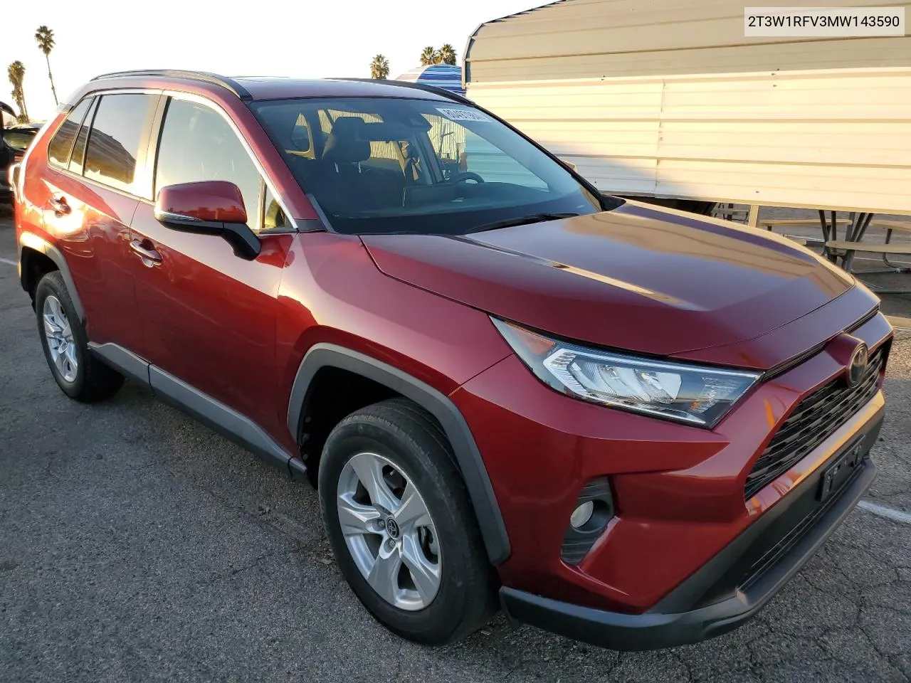 2021 Toyota Rav4 Xle VIN: 2T3W1RFV3MW143590 Lot: 80497984