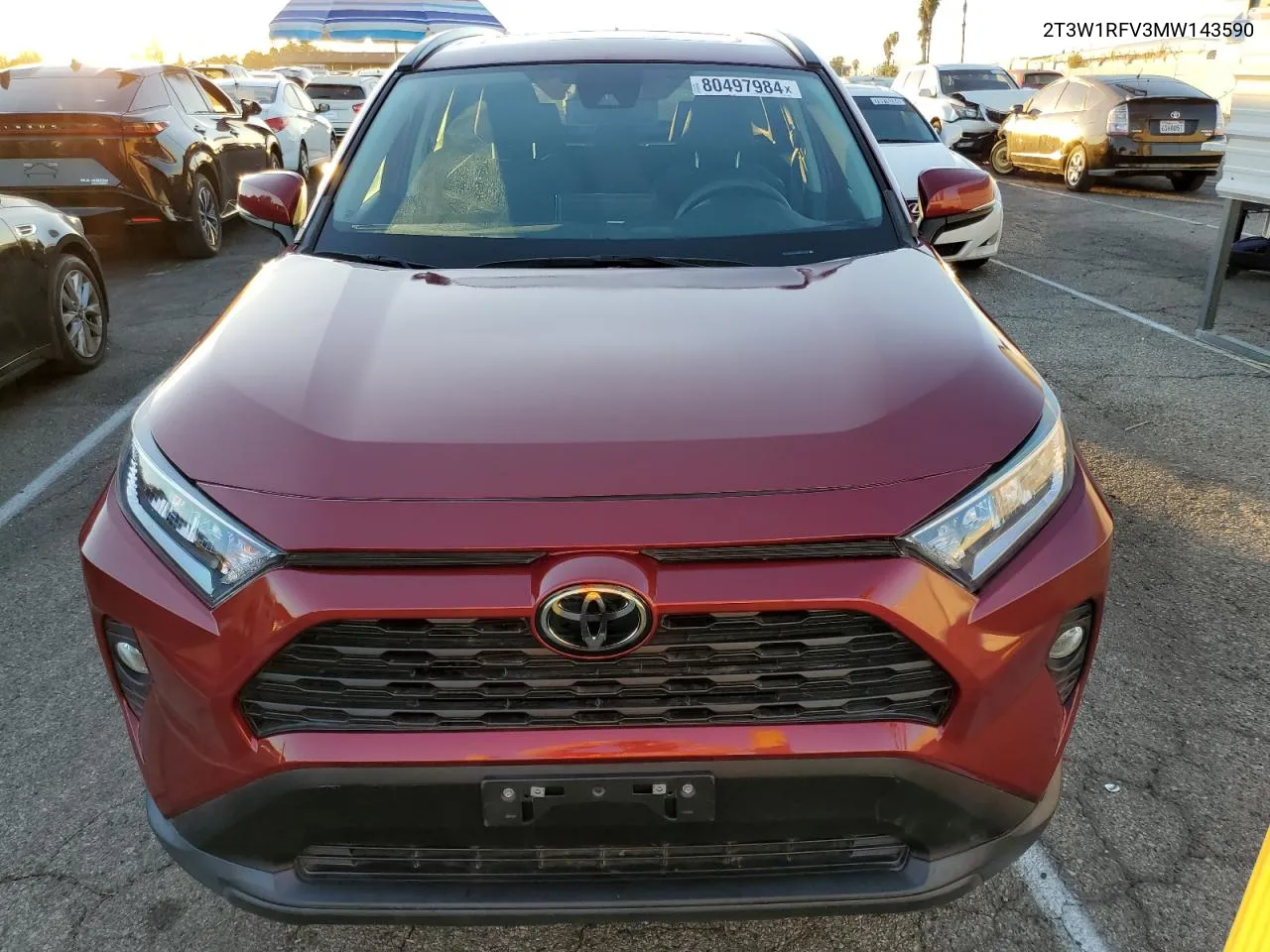 2021 Toyota Rav4 Xle VIN: 2T3W1RFV3MW143590 Lot: 80497984