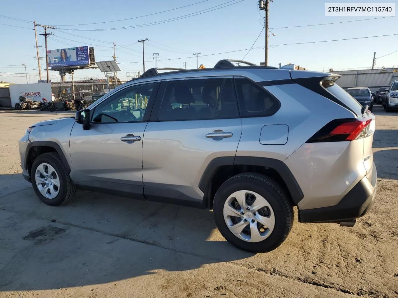 2021 Toyota Rav4 Le VIN: 2T3H1RFV7MC115740 Lot: 80560644