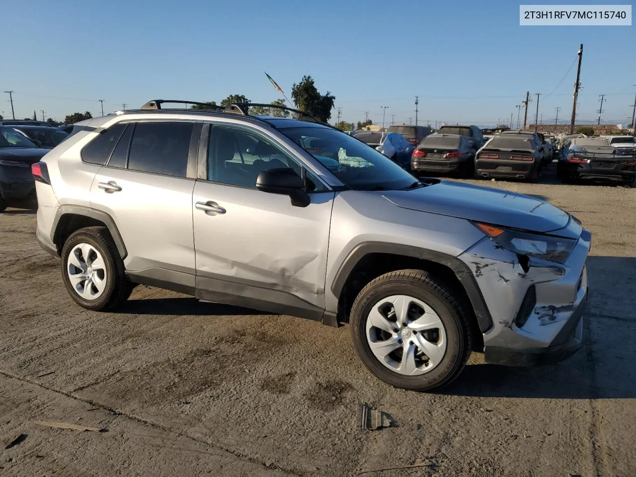 2021 Toyota Rav4 Le VIN: 2T3H1RFV7MC115740 Lot: 80560644