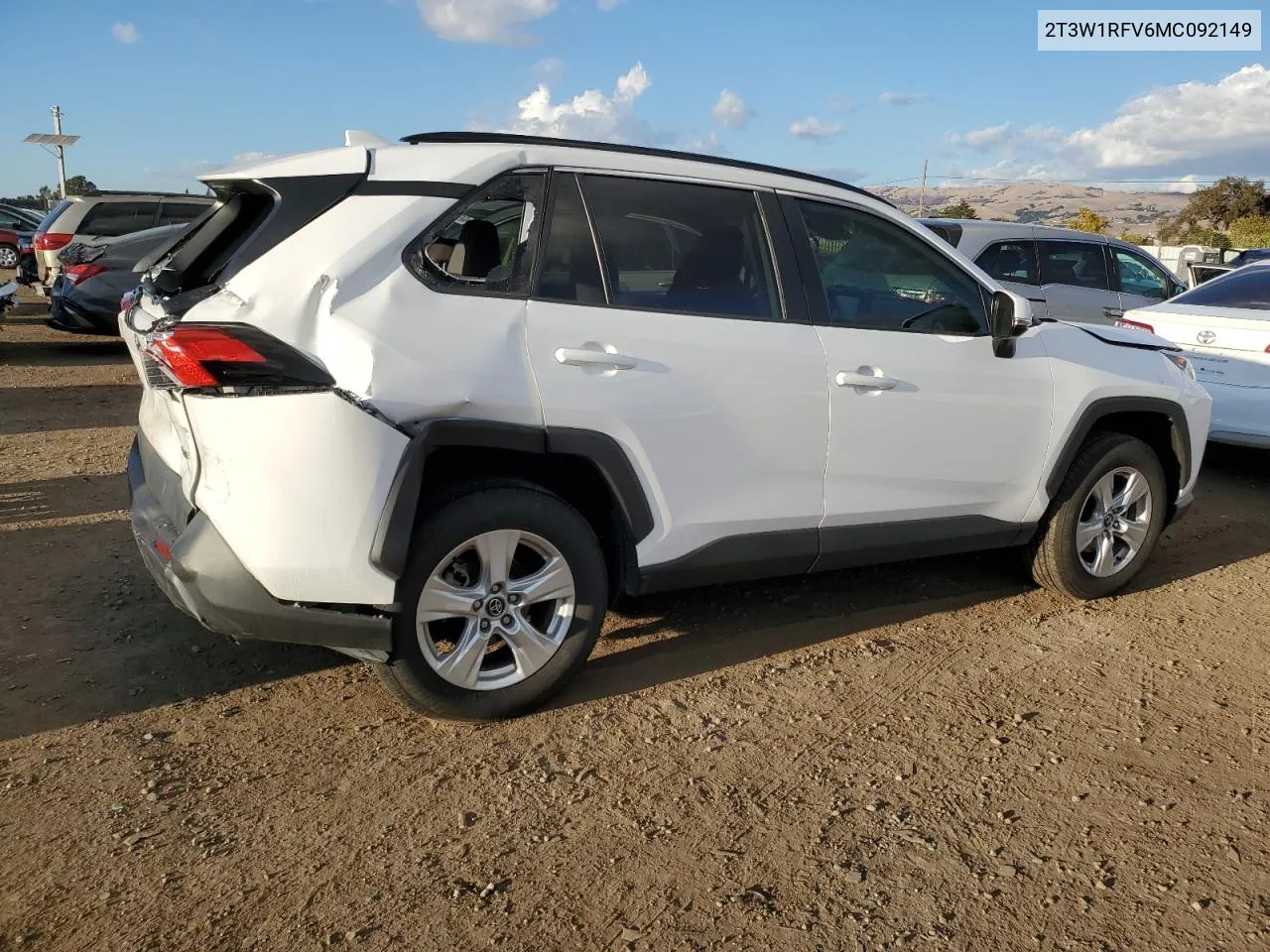 2021 Toyota Rav4 Xle VIN: 2T3W1RFV6MC092149 Lot: 80594274