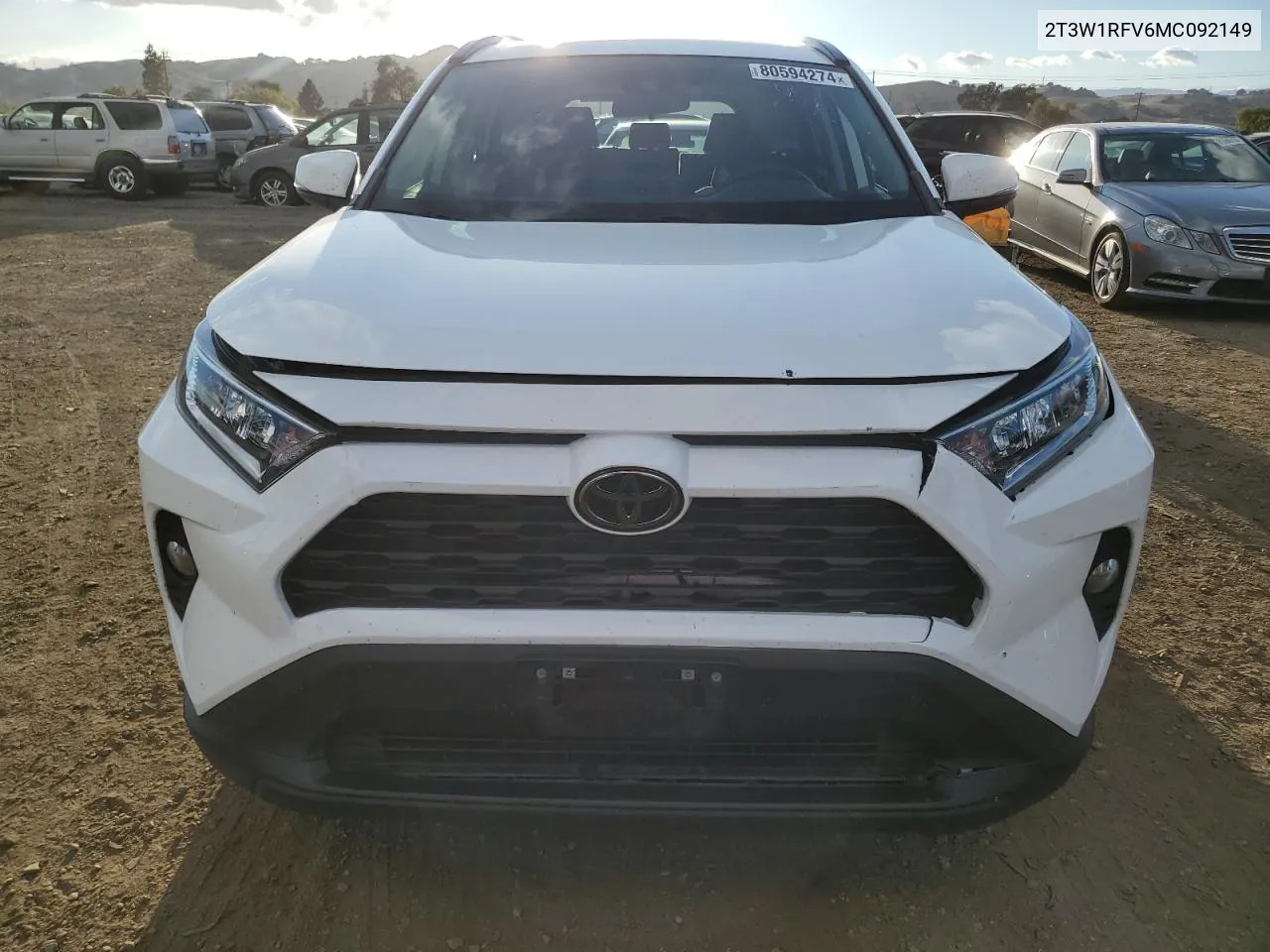 2021 Toyota Rav4 Xle VIN: 2T3W1RFV6MC092149 Lot: 80594274