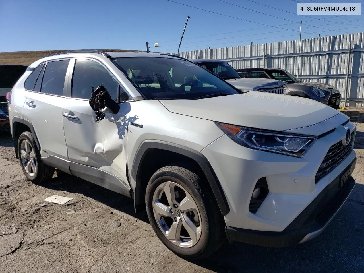 2021 Toyota Rav4 Limited VIN: 4T3D6RFV4MU049131 Lot: 80594774