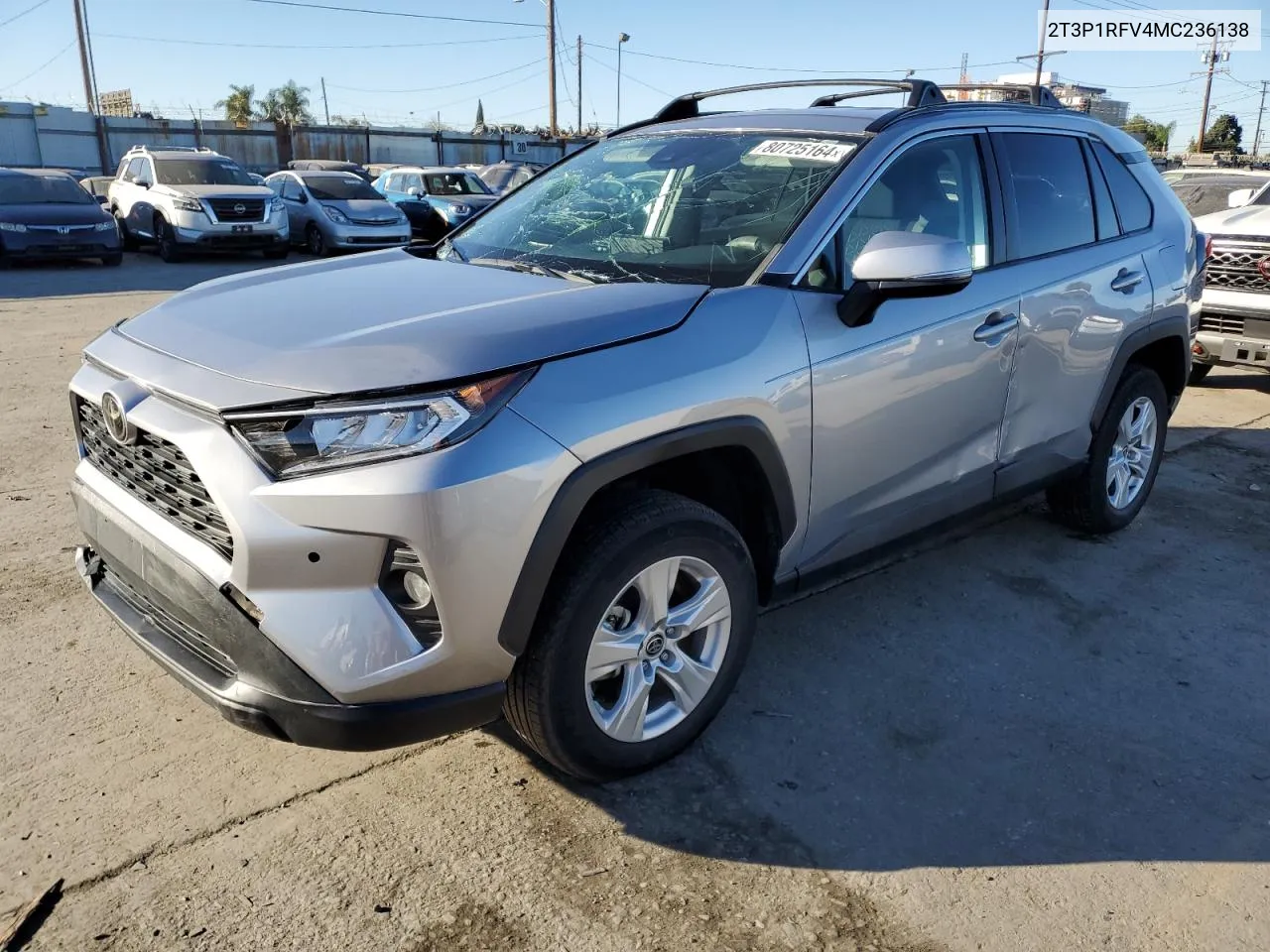 2021 Toyota Rav4 Xle VIN: 2T3P1RFV4MC236138 Lot: 80725164