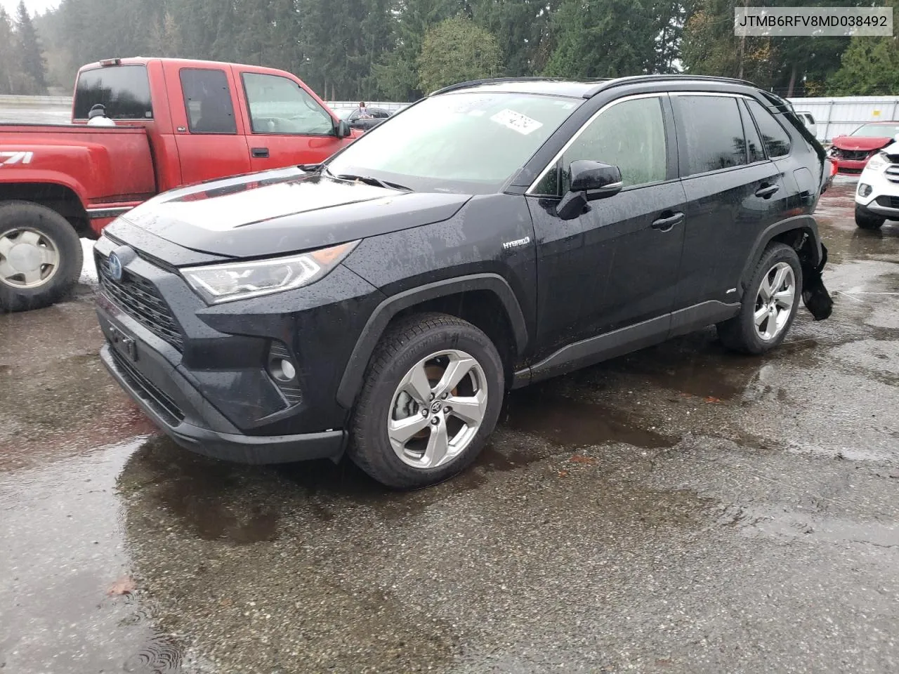 2021 Toyota Rav4 Xle Premium VIN: JTMB6RFV8MD038492 Lot: 80742054