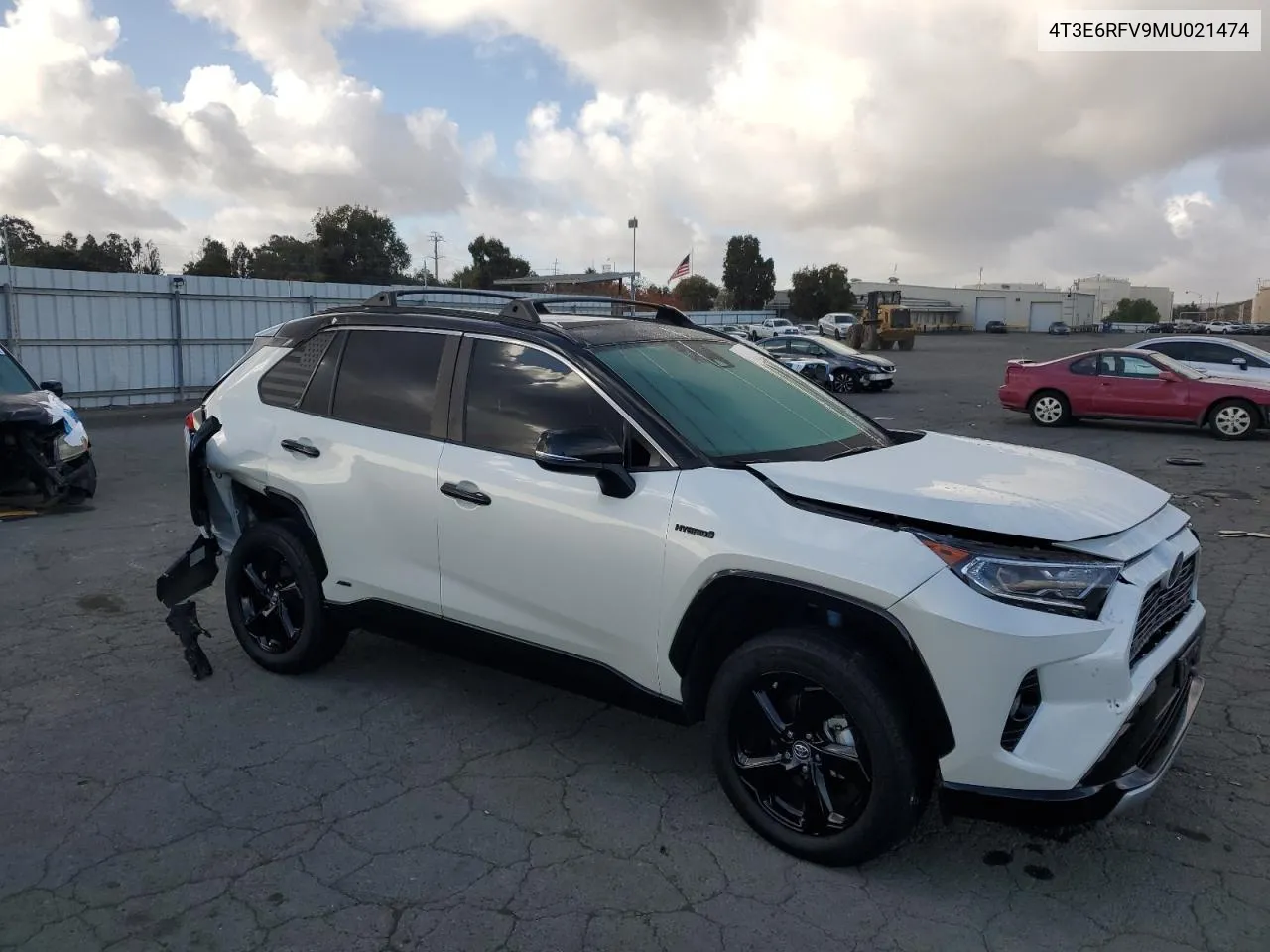 2021 Toyota Rav4 Xse VIN: 4T3E6RFV9MU021474 Lot: 80803474