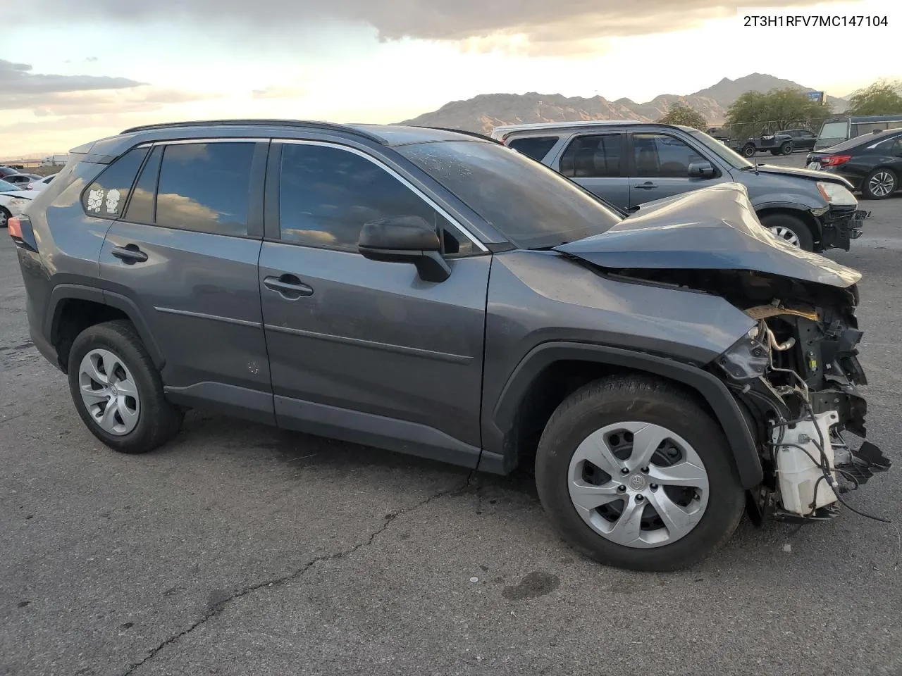 2021 Toyota Rav4 Le VIN: 2T3H1RFV7MC147104 Lot: 80923734