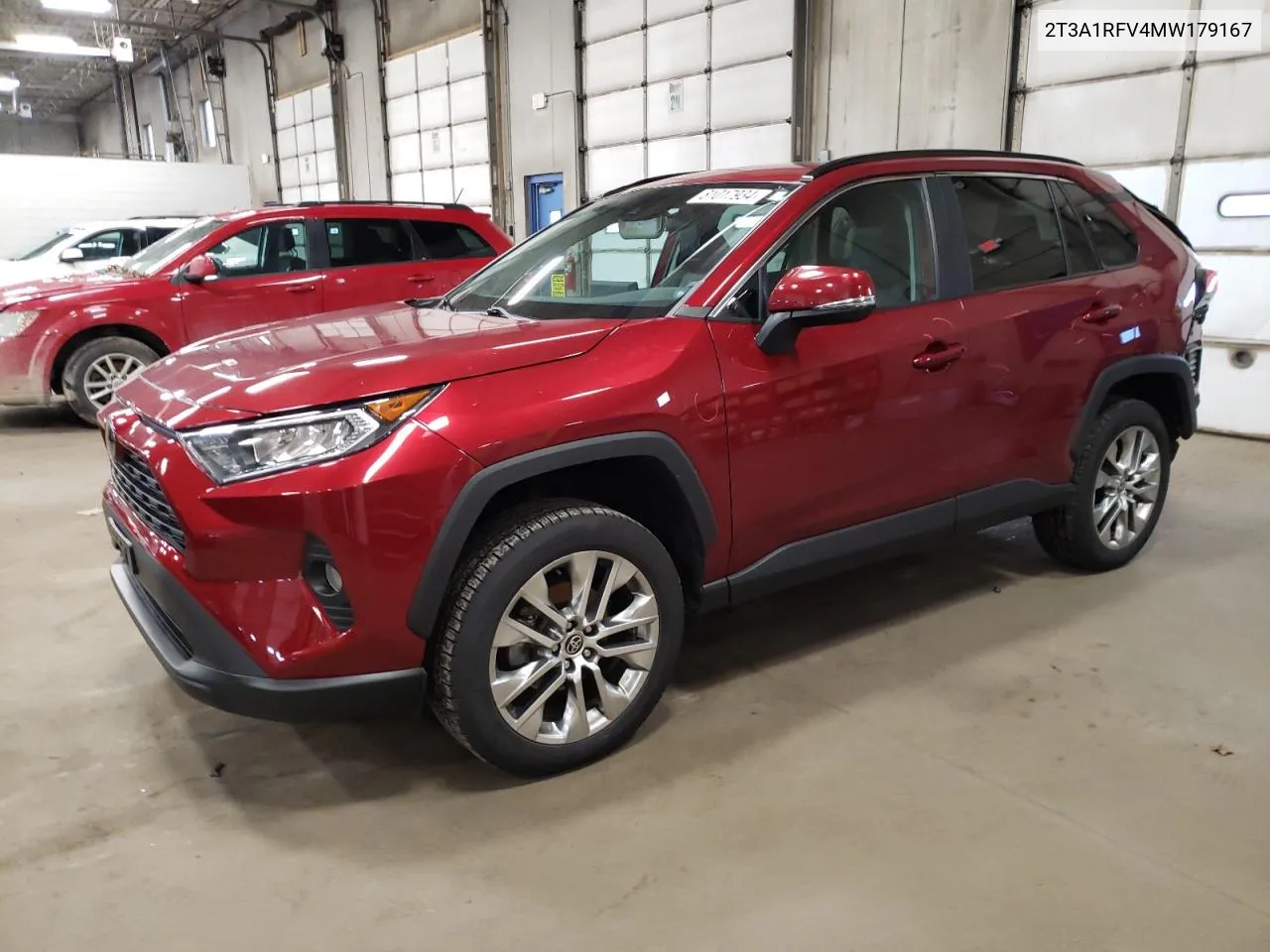 2021 Toyota Rav4 Xle Premium VIN: 2T3A1RFV4MW179167 Lot: 81017934