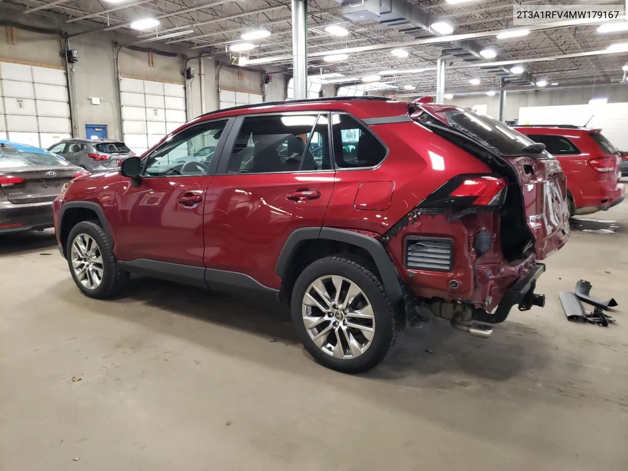 2021 Toyota Rav4 Xle Premium VIN: 2T3A1RFV4MW179167 Lot: 81017934