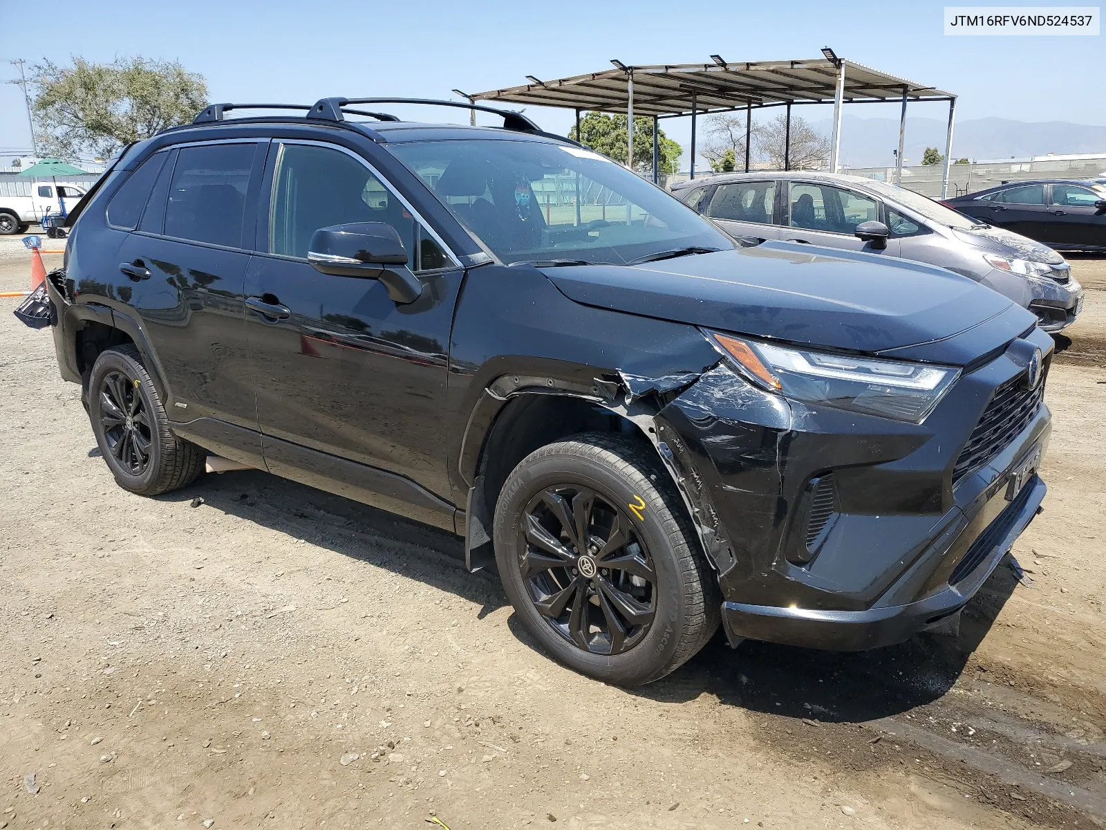 2022 Toyota Rav4 Se VIN: JTM16RFV6ND524537 Lot: 57207394