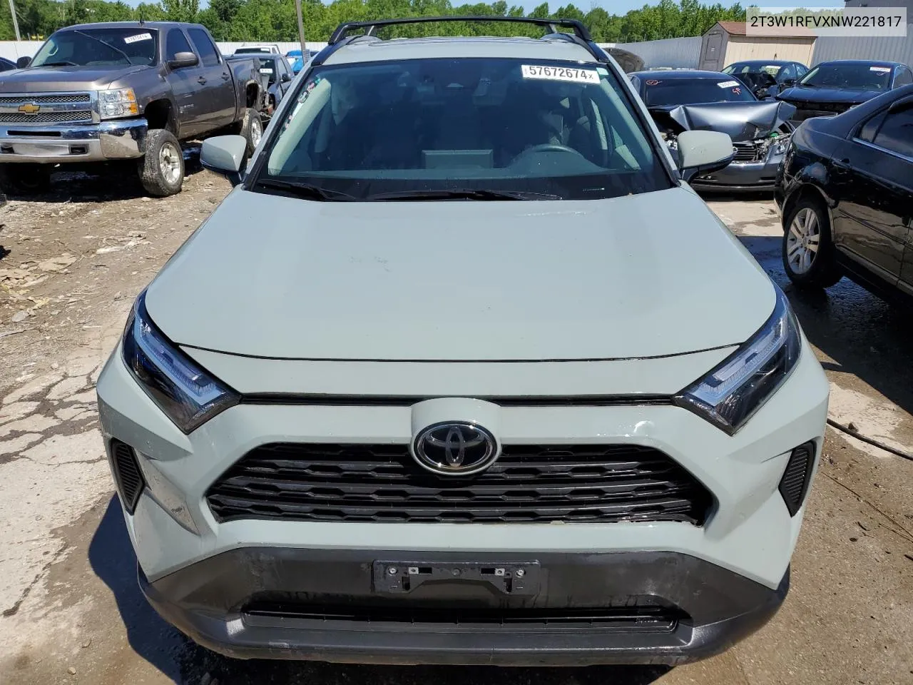 2022 Toyota Rav4 Xle VIN: 2T3W1RFVXNW221817 Lot: 57672674