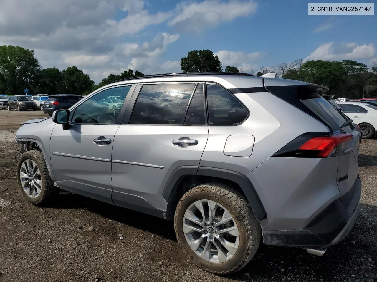 2022 Toyota Rav4 Limited VIN: 2T3N1RFVXNC257147 Lot: 59641974