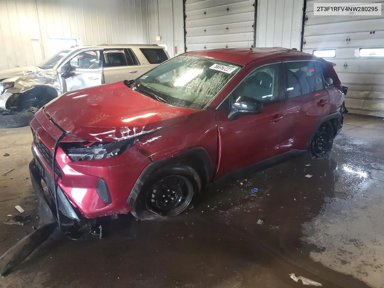 2022 Toyota Rav4 Le VIN: 2T3F1RFV4NW280295 Lot: 61157044