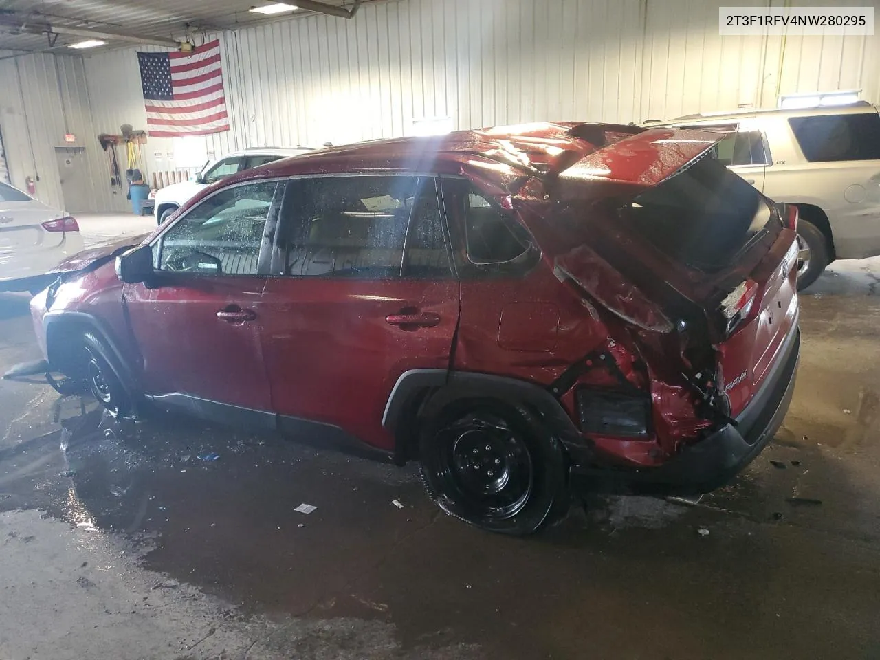 2T3F1RFV4NW280295 2022 Toyota Rav4 Le