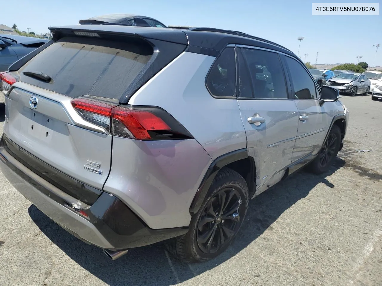 2022 Toyota Rav4 Xse VIN: 4T3E6RFV5NU078076 Lot: 62746344