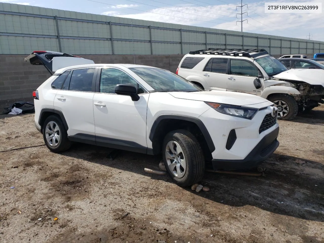 2022 Toyota Rav4 Le VIN: 2T3F1RFV8NC263999 Lot: 63613514