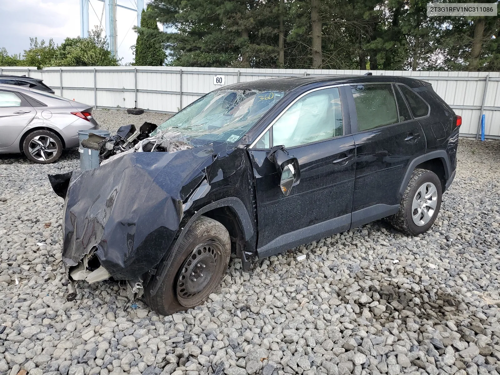 2022 Toyota Rav4 Le VIN: 2T3G1RFV1NC311086 Lot: 65396284