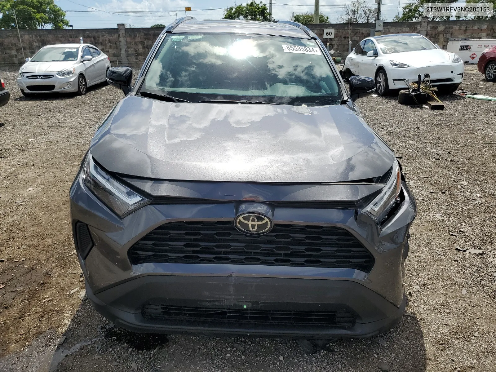 2T3W1RFV3NC205153 2022 Toyota Rav4 Xle