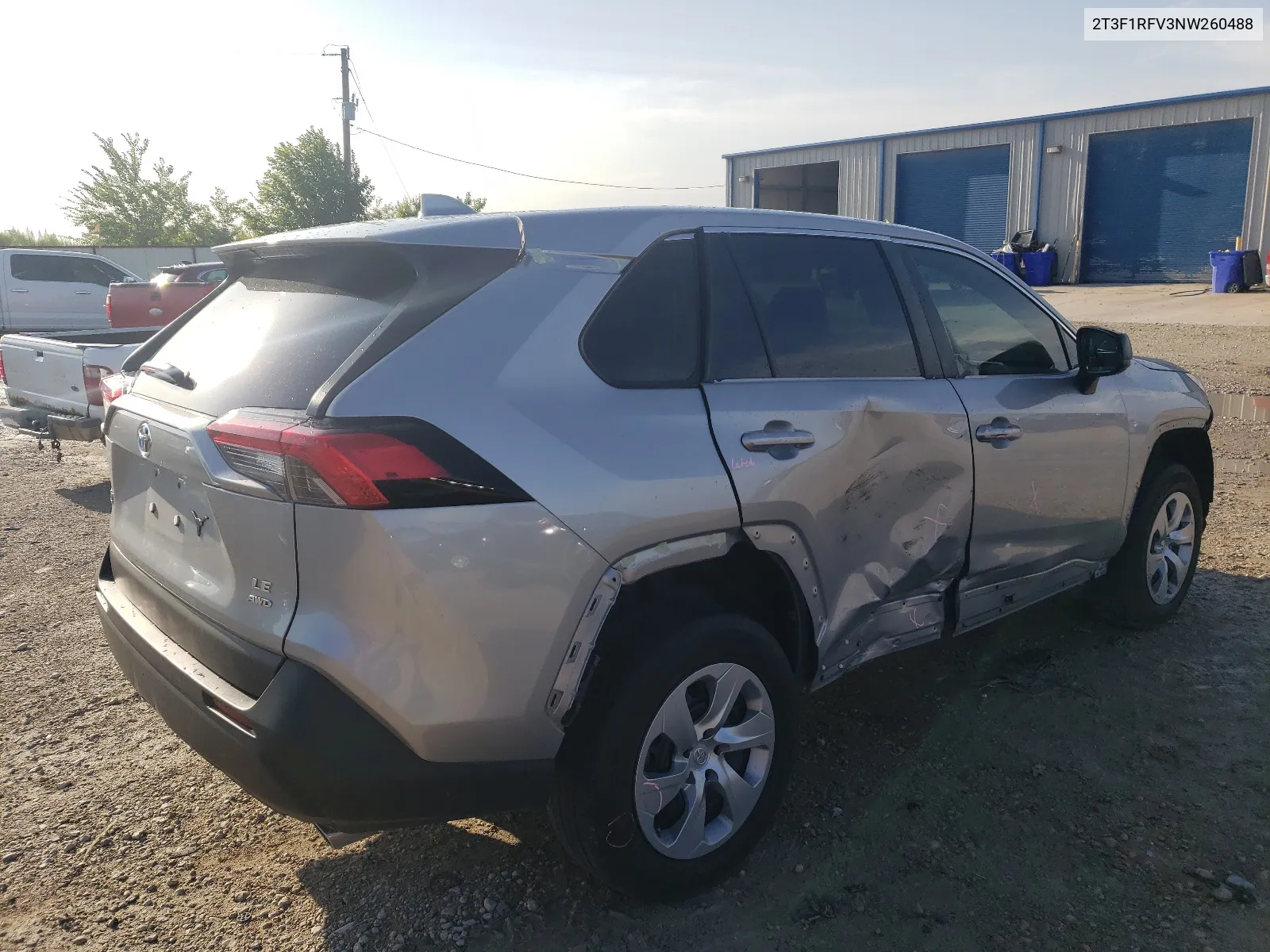 2022 Toyota Rav4 Le VIN: 2T3F1RFV3NW260488 Lot: 65720944