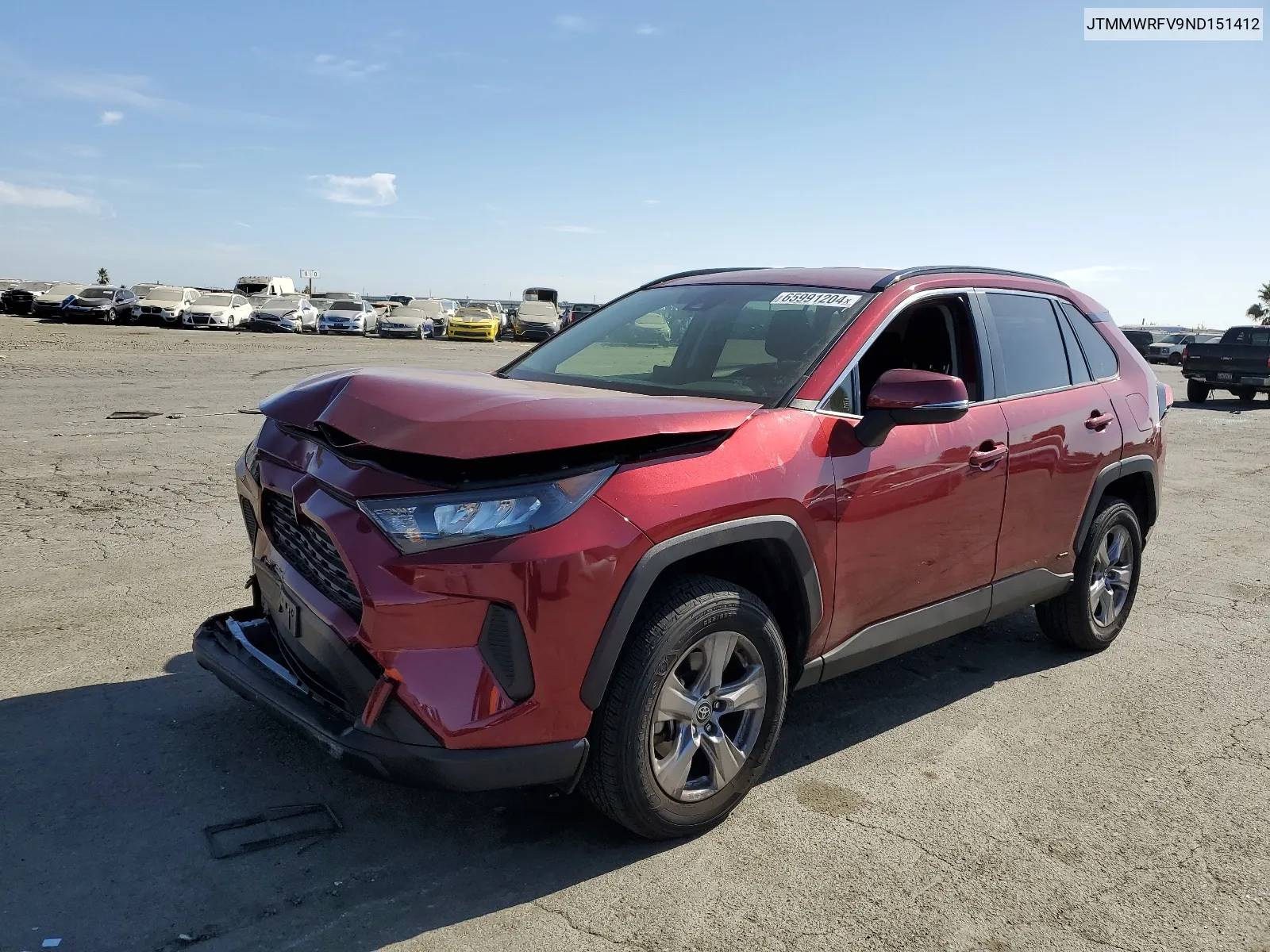 2022 Toyota Rav4 Le VIN: JTMMWRFV9ND151412 Lot: 65991204