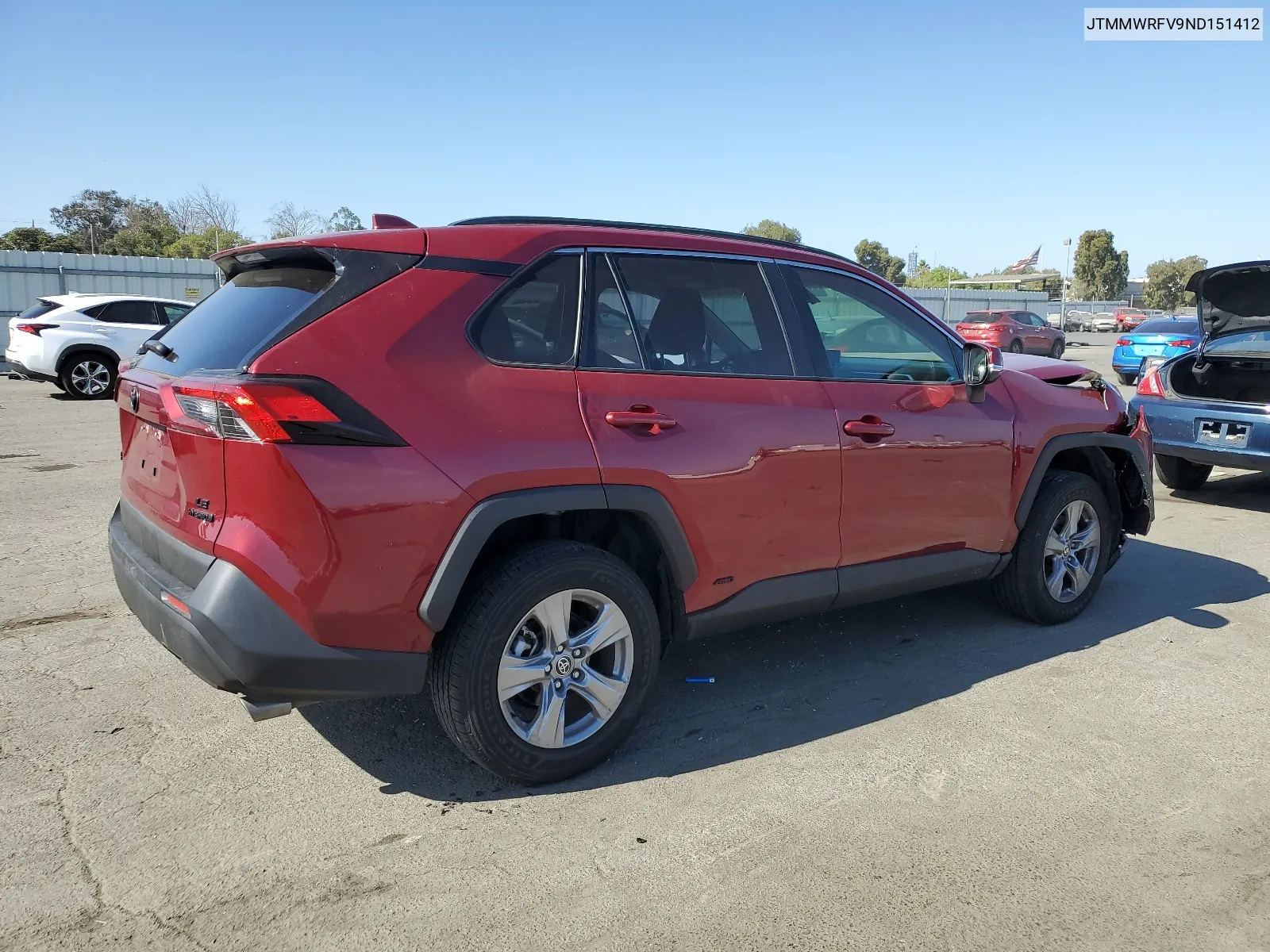 2022 Toyota Rav4 Le VIN: JTMMWRFV9ND151412 Lot: 65991204