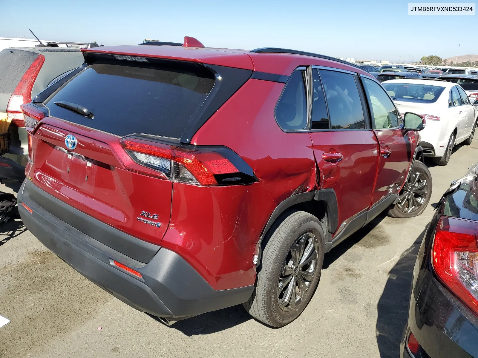 2022 Toyota Rav4 Xle Premium VIN: JTMB6RFVXND533424 Lot: 66491174