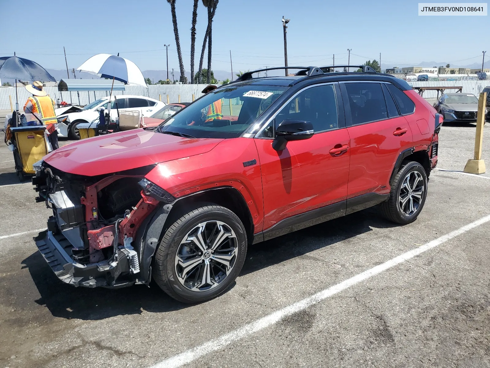 2022 Toyota Rav4 Prime Xse VIN: JTMEB3FV0ND108641 Lot: 66677574