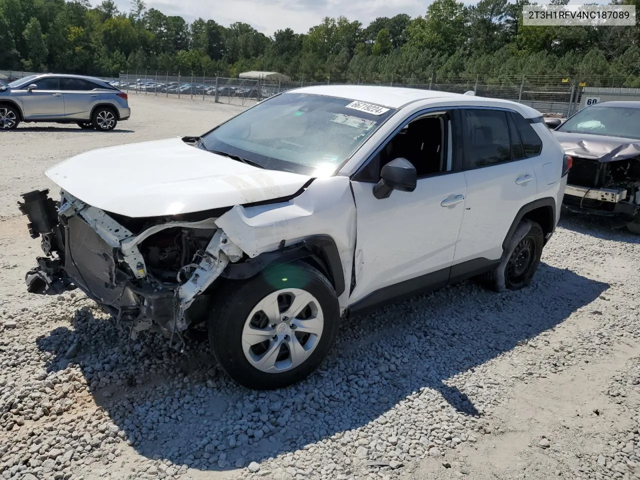 2T3H1RFV4NC187089 2022 Toyota Rav4 Le