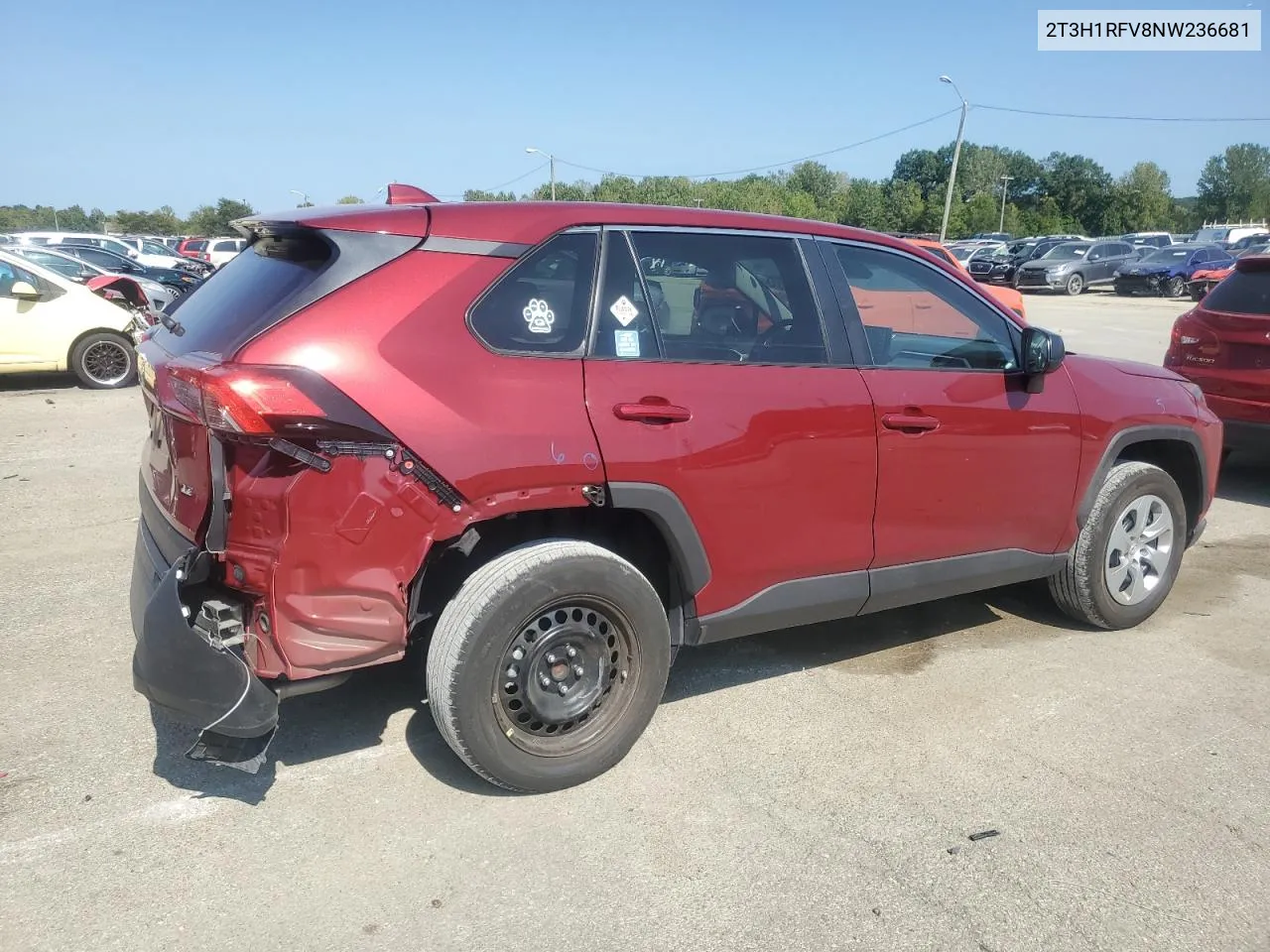 2T3H1RFV8NW236681 2022 Toyota Rav4 Le