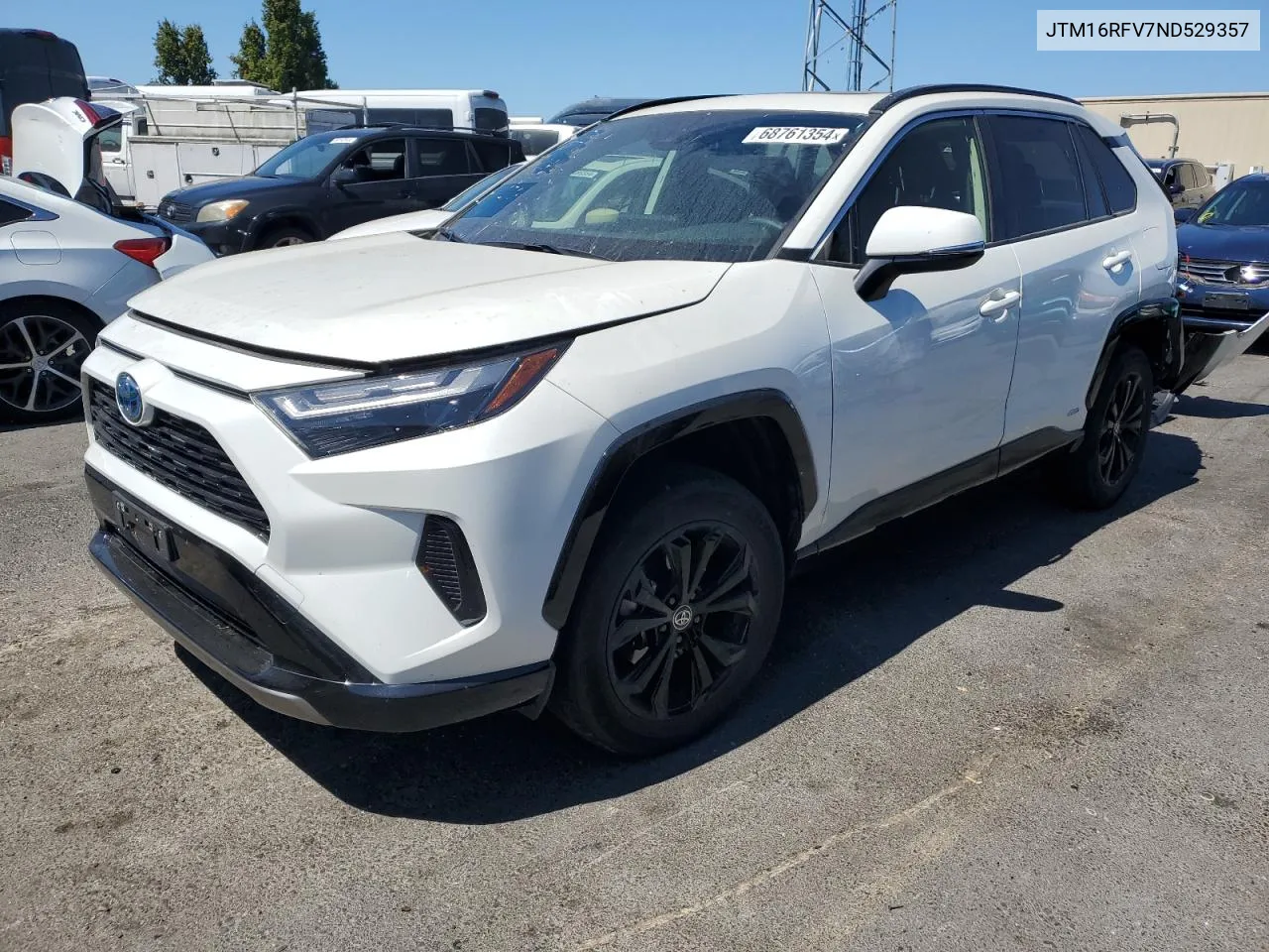 2022 Toyota Rav4 Se VIN: JTM16RFV7ND529357 Lot: 68761354