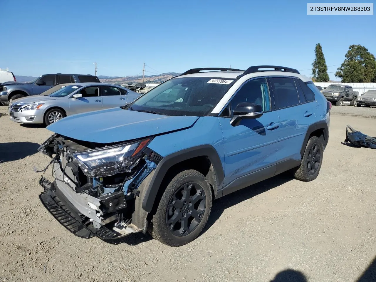 2022 Toyota Rav4 Trd Off Road VIN: 2T3S1RFV8NW288303 Lot: 70277064