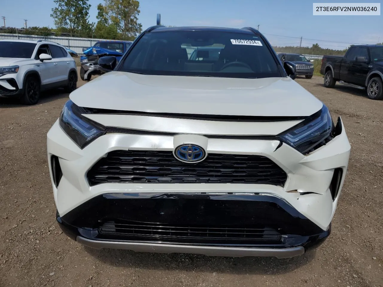 2022 Toyota Rav4 Xse VIN: 2T3E6RFV2NW036240 Lot: 70672934