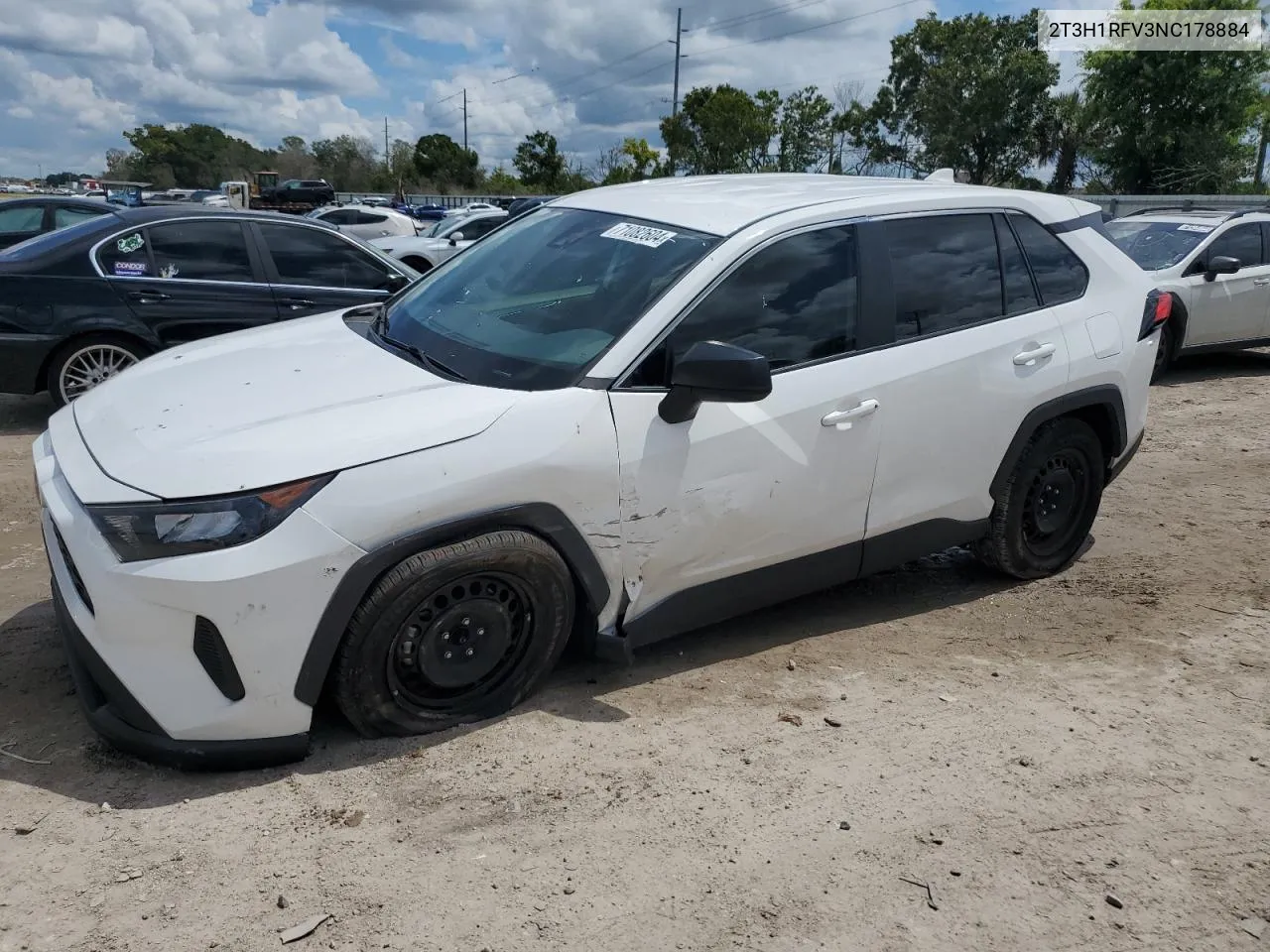 2T3H1RFV3NC178884 2022 Toyota Rav4 Le