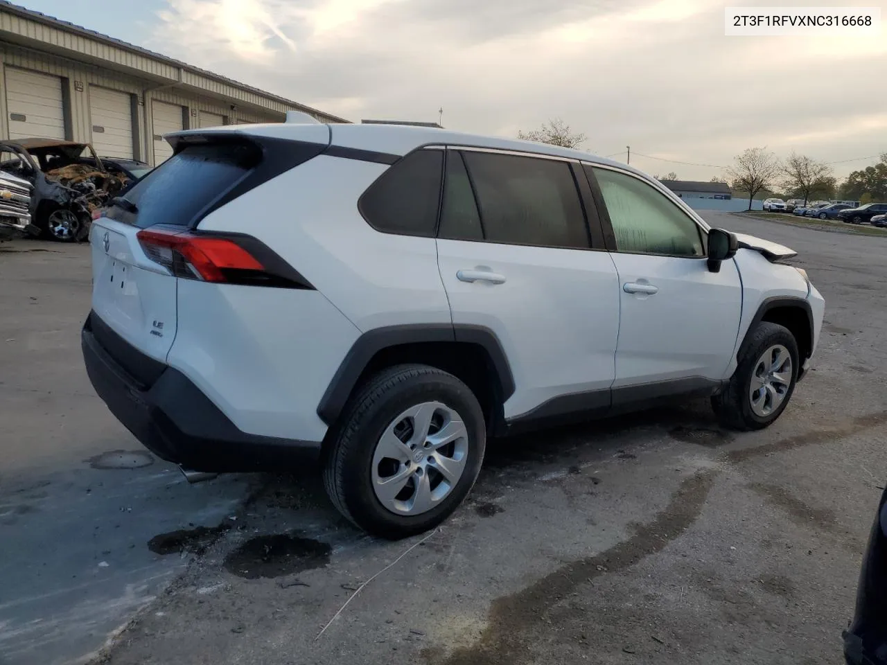 2022 Toyota Rav4 Le VIN: 2T3F1RFVXNC316668 Lot: 71204624