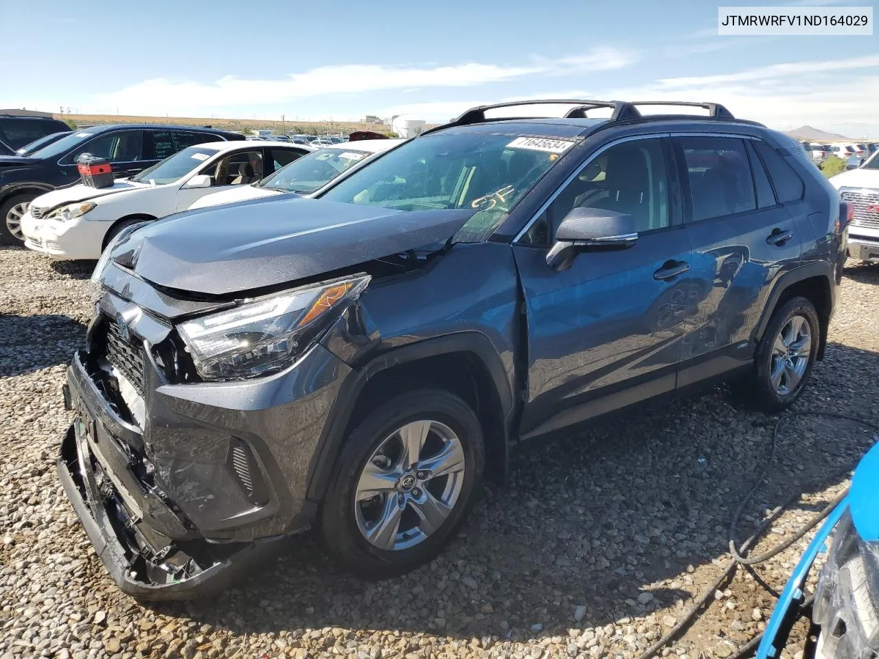 2022 Toyota Rav4 Xle VIN: JTMRWRFV1ND164029 Lot: 71645634