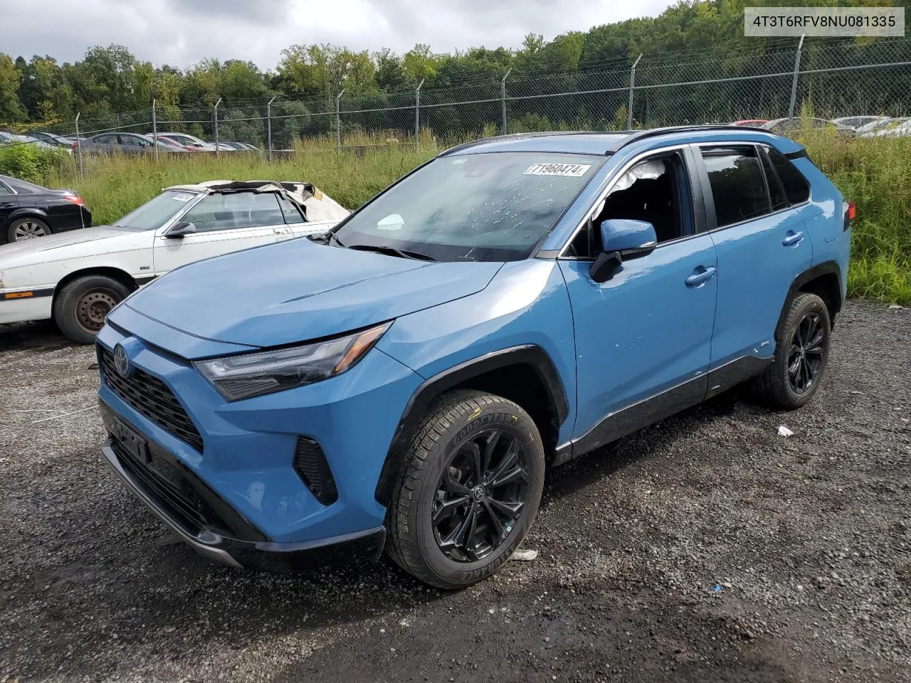 2022 Toyota Rav4 Se VIN: 4T3T6RFV8NU081335 Lot: 71960474