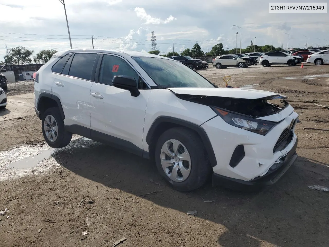 2022 Toyota Rav4 Le VIN: 2T3H1RFV7NW215949 Lot: 72016264