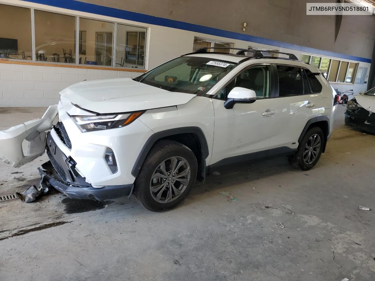 2022 Toyota Rav4 Xle Premium VIN: JTMB6RFV5ND518801 Lot: 72555374