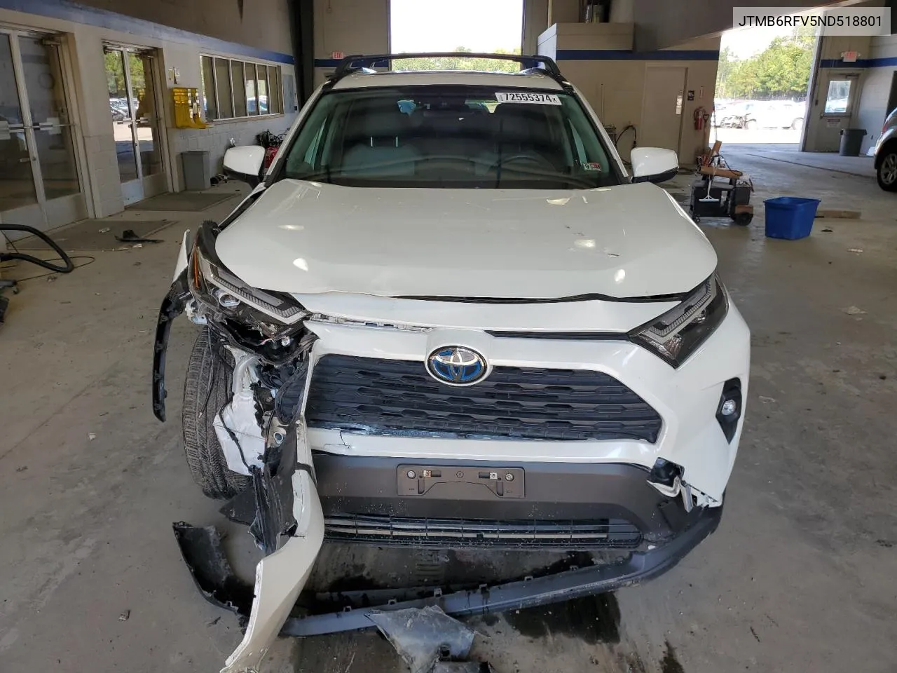 2022 Toyota Rav4 Xle Premium VIN: JTMB6RFV5ND518801 Lot: 72555374