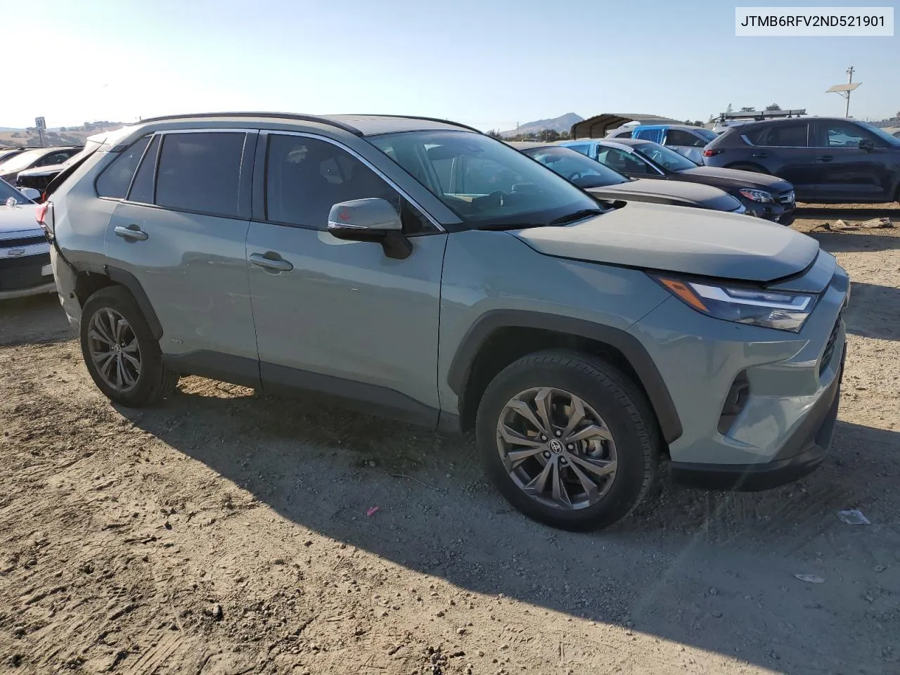 2022 Toyota Rav4 Xle Premium VIN: JTMB6RFV2ND521901 Lot: 72561204