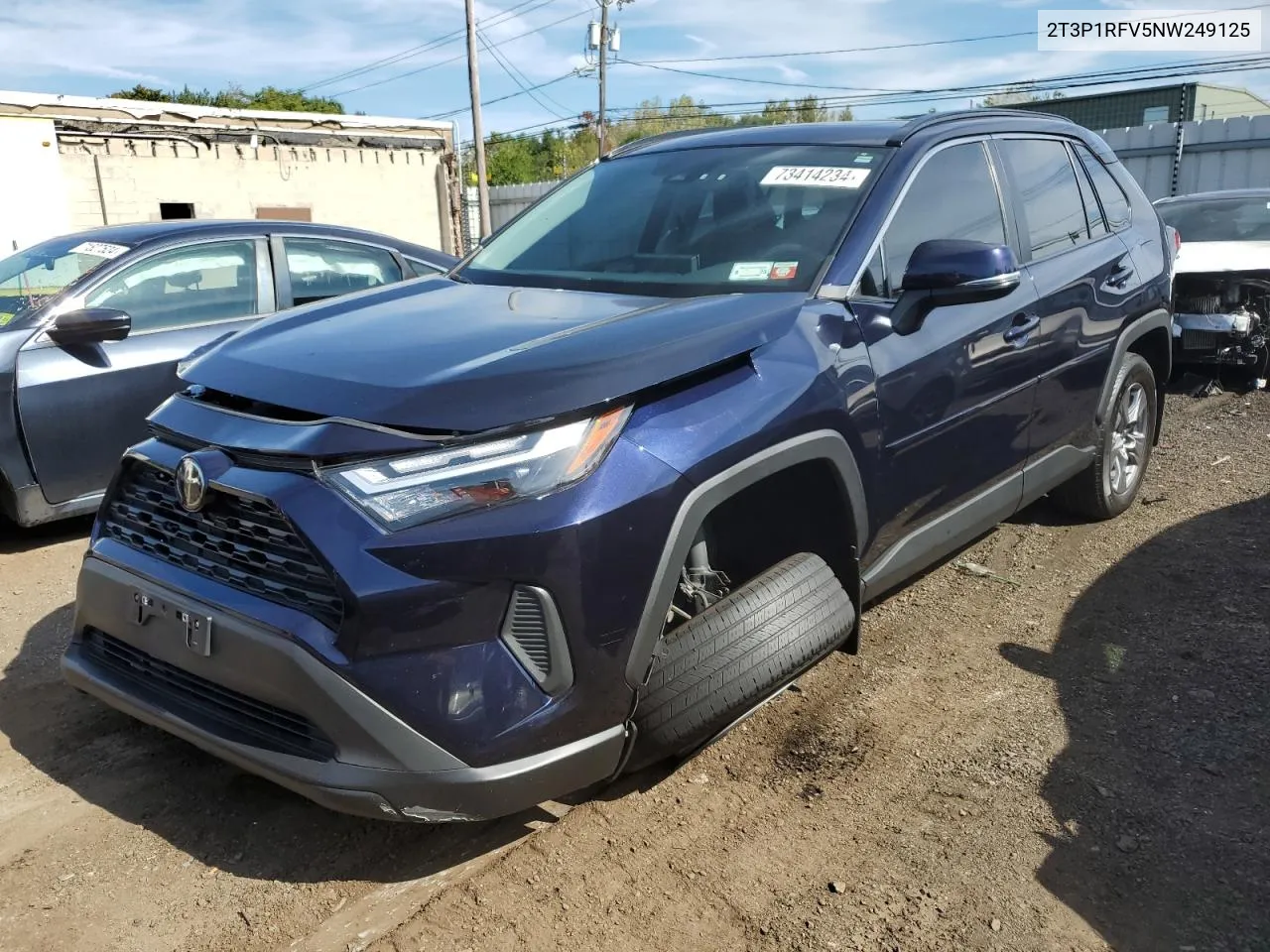 2T3P1RFV5NW249125 2022 Toyota Rav4 Xle